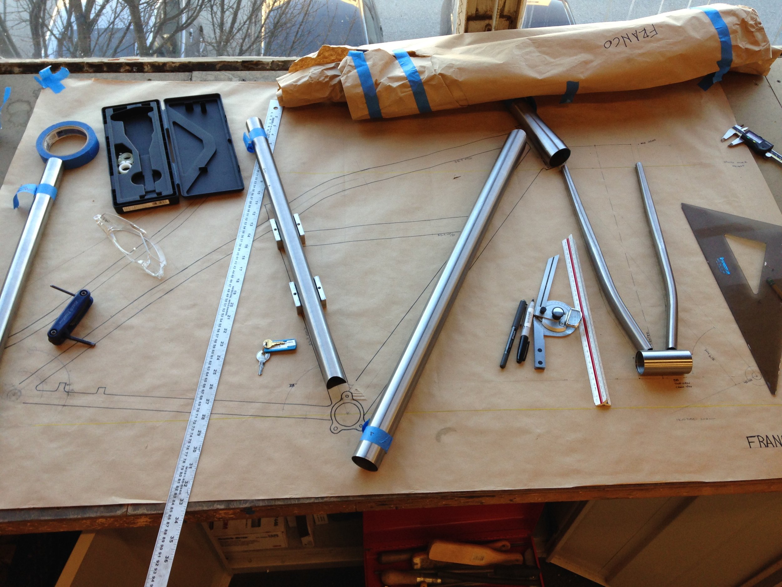 Klunker bicycle frame tubes