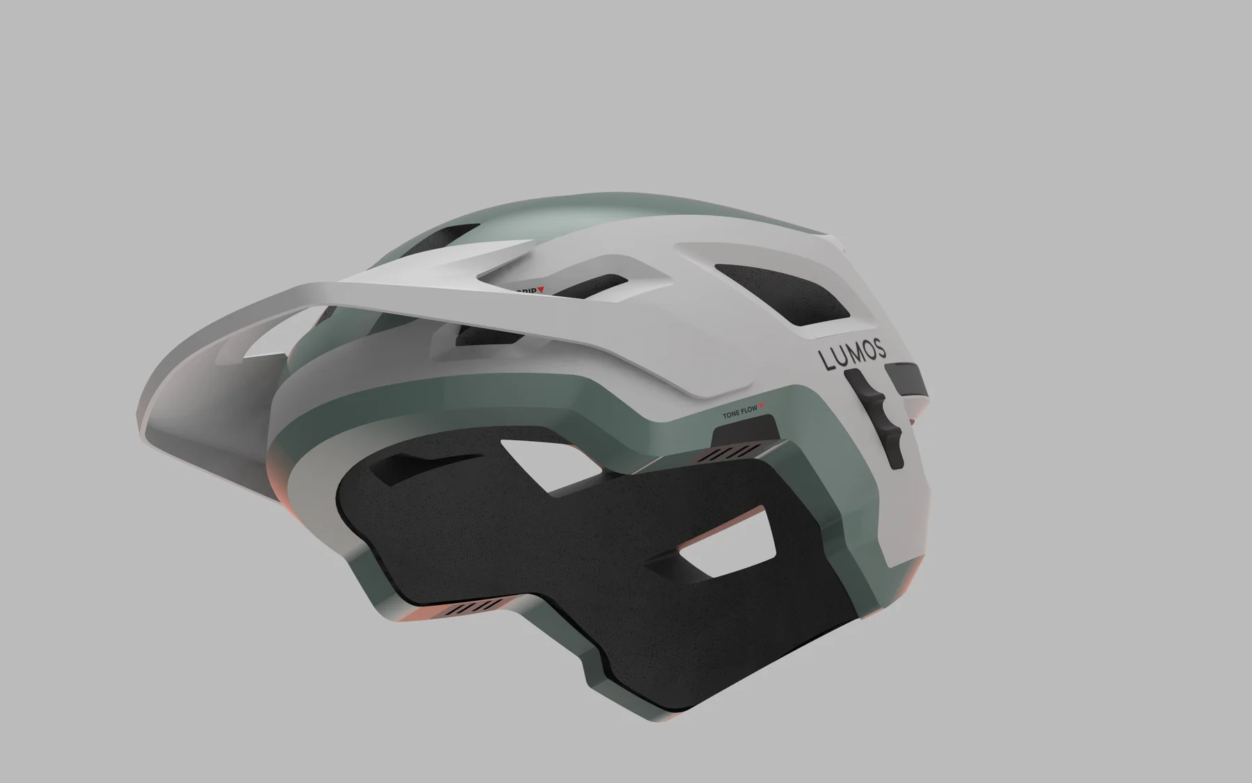 Trailblazer visor and vent detail